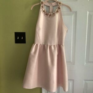 Kate Spade embellished light pink dress